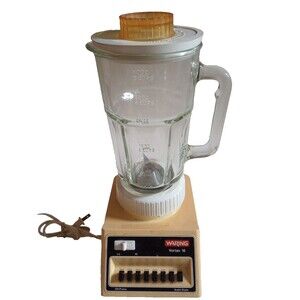 Vintage Waring Vortex 16  Blender 8 Speed Harvest Gold Mid Century MCM 5 Cup